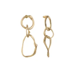 Kolczyki z nieregularnych ogniw z kolekcji New Stone