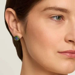 Asymetryczne kolczyki z motywami roślinnymi z kolekcji Minakari