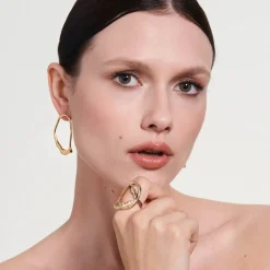 Asymetryczne wiszące kolczyki z kolekcji New Stone