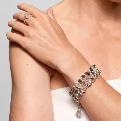 Bransoletka z herkimerami z kolekcji Aurora