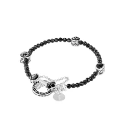 Bransoletka z onyksów z ozdobnym zapięciem na skobel z kolekcji Minakari