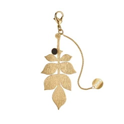 Brelok z ceramiką w kształcie liścia róży z kolekcji Monumental