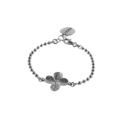 Ciemna bransoletka z kolekcji Bery z czterolistną koniczyną