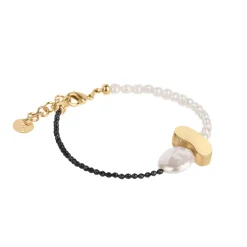 Delikatna bransoletka z onyksów i pereł z kolekcji Parer