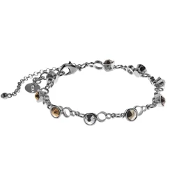 Delikatna, srebrna bransoletka z kryształami z kolekcji Soda