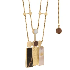 Długi naszyjnik z ozdobnym, ceramicznym wisiorem z kolekcji Monumental