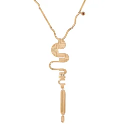 Długi naszyjnik z podłużnym wisiorem z kolekcji Holos