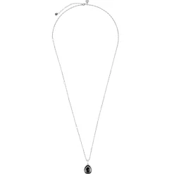Długi, srebrny naszyjnik z ozdobną zawieszką z kolekcji Minakari