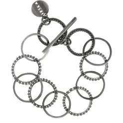 Elegancka, srebrna bransoletka łańcuch z kolekcji Ray