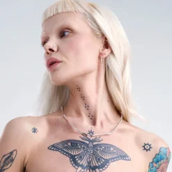 Elegancki, srebrny naszyjnik z kolekcji New Stone