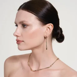 Elegancki, złoty naszyjnik z kolekcji New Stone