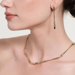 Eleganckie smukłe kolczyki z kolekcji New Stone