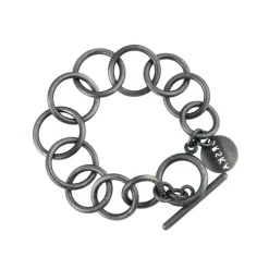Grafitowa, klasyczna bransoletka z kolekcji Vintage