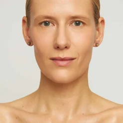 Grafitowe kolczyki z opalem z kolekcji Semios