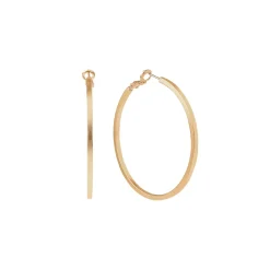 Kolczyki duże złote koła z kolekcji Machiny