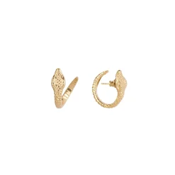 Kolczyki koła z wężowym motywem z kolekcji Kembali