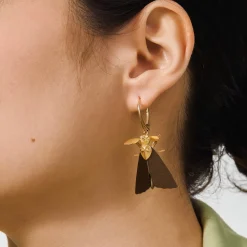 Kolczyki ćmy z kolekcji Plantis