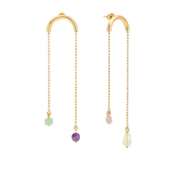 Kolczyki z kolekcji Gelato z kolorowymi kamieniami naturalnymi