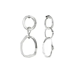 Kolczyki z nieregularnych ogniw z kolekcji New Stone