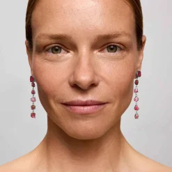 Kolczyki z różowych turmalinów z kolekcji Aurora