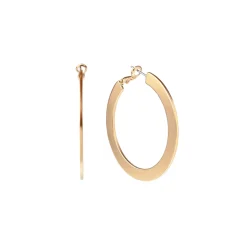 Kolczyki, złote koła z kolekcji Machiny