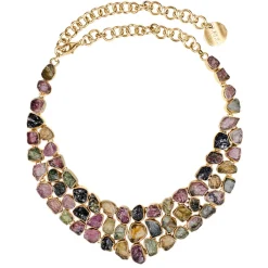 Kolia z wielobarwnych turmalinów z kolekcji Aurora