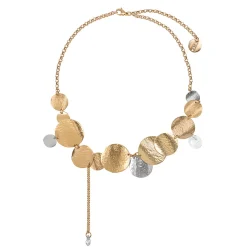 Krótki naszyjnik z kryształową zawieszką z kolekcji Rundo