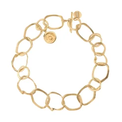 Krótki, złoty naszyjnik łańcuch z kolekcji New Stone