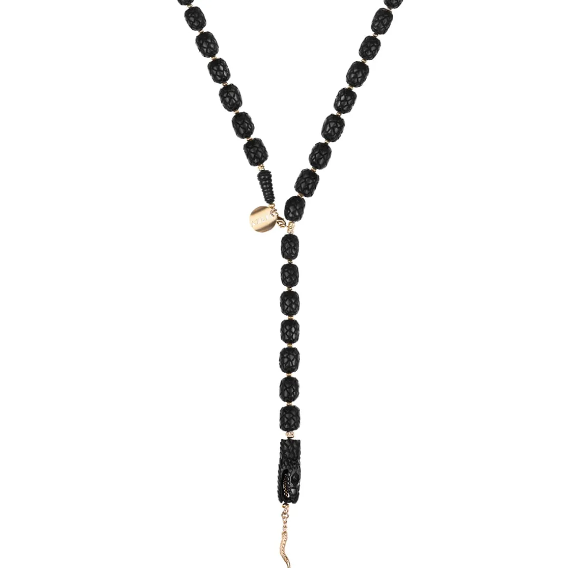 Limitowany drewniany naszyjnik w formie węża z kolekcji Kembali