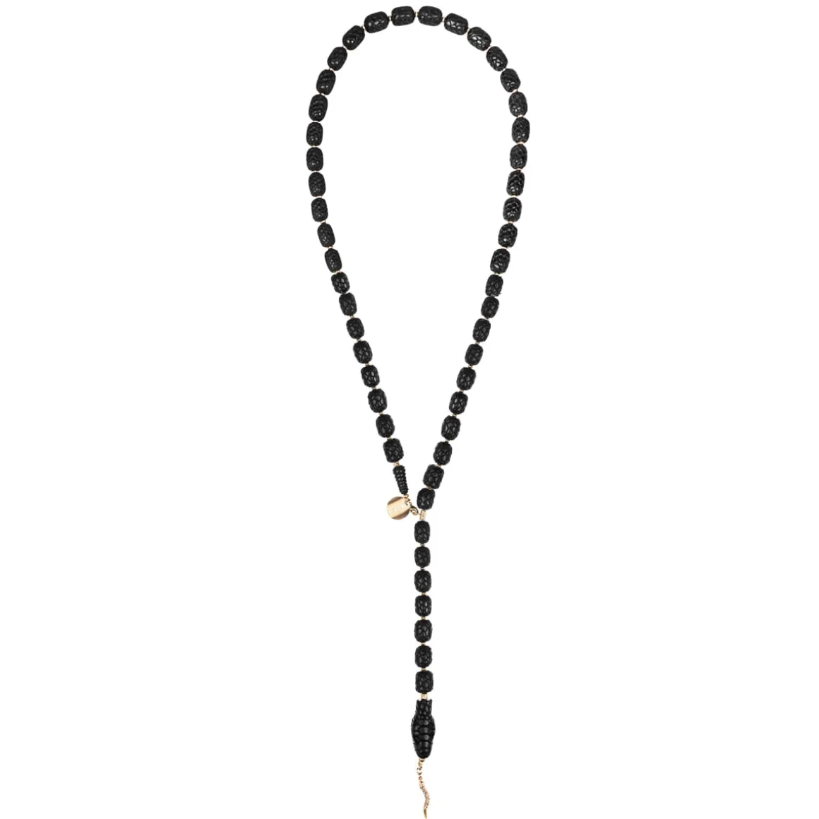 Limitowany drewniany naszyjnik w formie węża z kolekcji Kembali