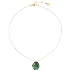 Naszyjnik z zawieszką na sznurze kwarców rutylowych z kolekcji Minakari