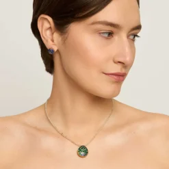 Naszyjnik z zawieszką na sznurze kwarców rutylowych z kolekcji Minakari