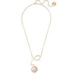 Naszyjnik z zawieszką w kształcie ust z masy perłowej z kolekcji Kembali