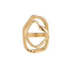 Nieregularny ażurowy pierścionek z kolekcji New Stone