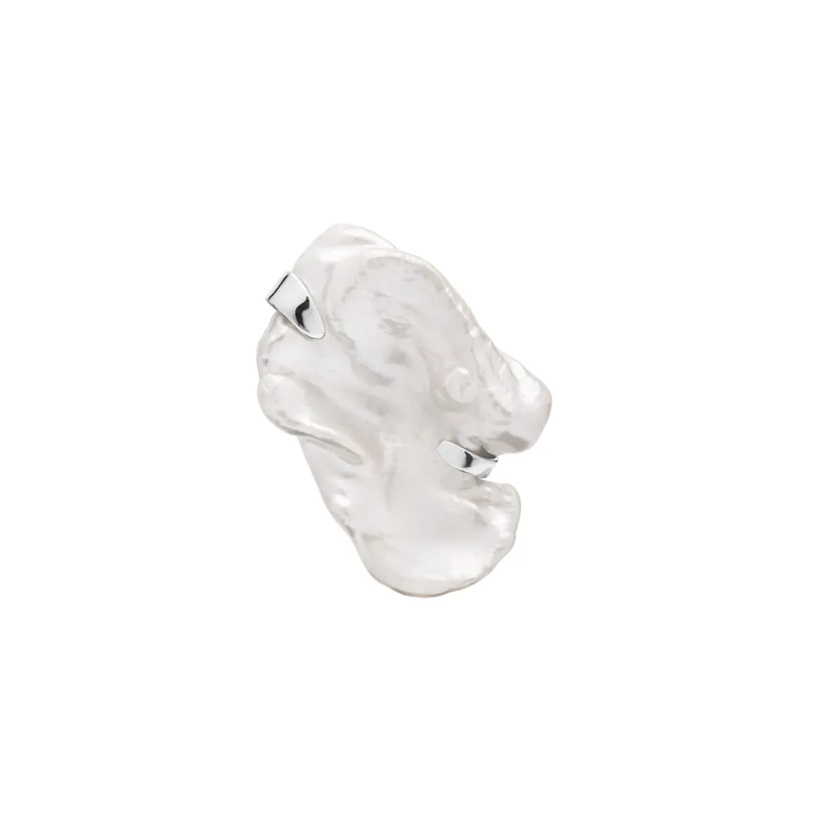 Nieregularny pin z perłą z kolekcji Perle