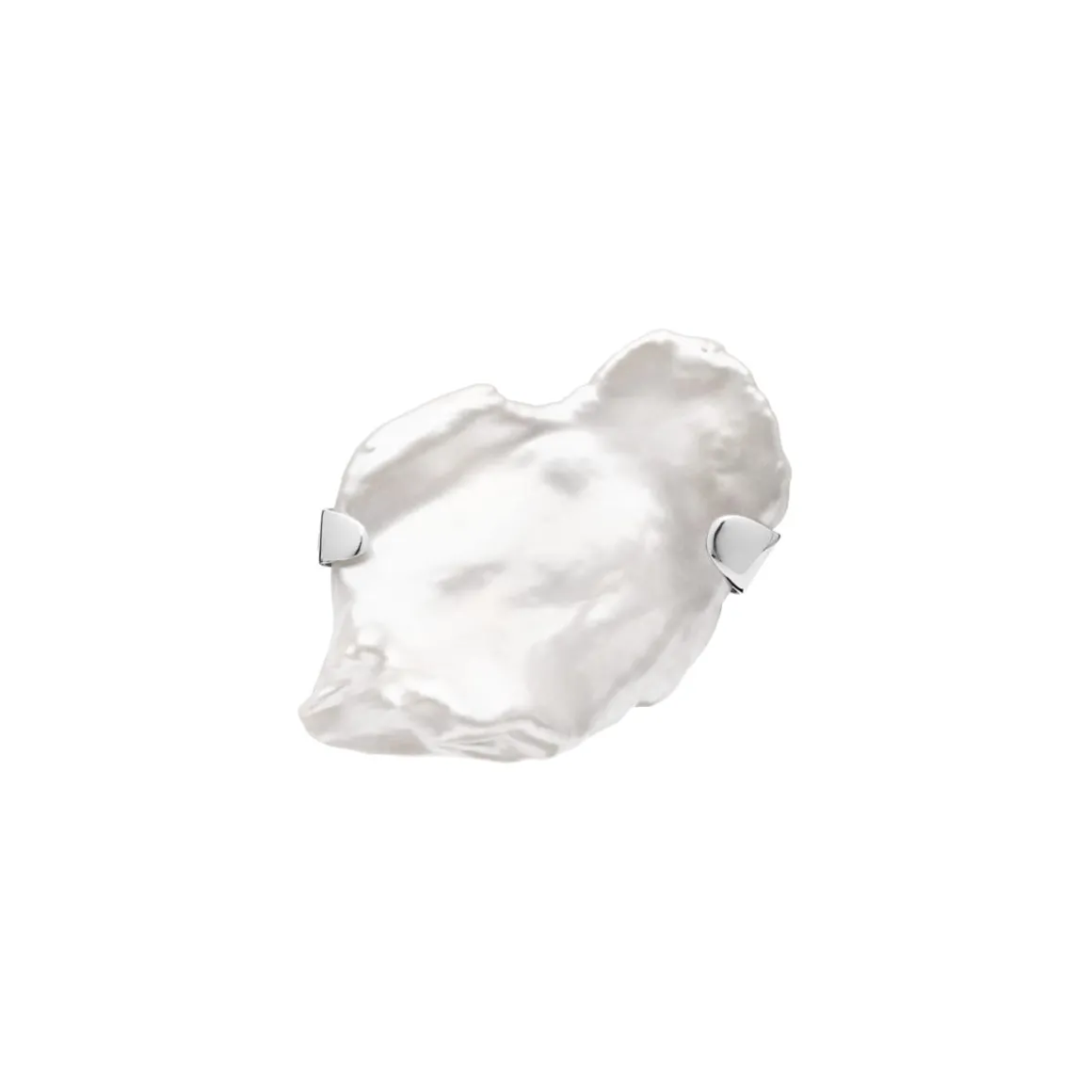 Nieregularny pin z perłą z kolekcji Perle