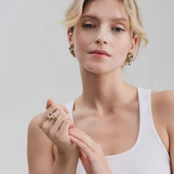 Okrągłe kolczyki z kryształami z kolekcji Soda