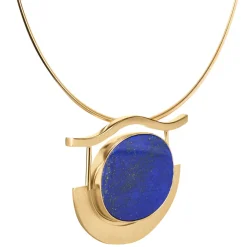 Oryginalna, sztywna kolia z zawieszką lapis lazuli z kolekcji Orini