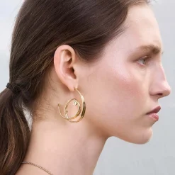 Oryginalne, pozłacane kolczyki z kolekcji Prato