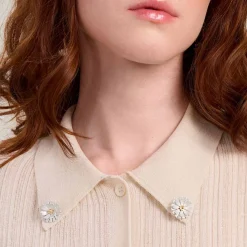 Pin w kształcie kwiatu - Rumianek