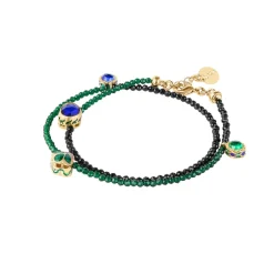 Podwójna bransoletka z zawieszkami z kolekcji Minakari