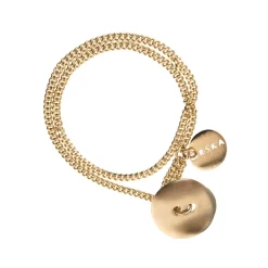 Podwójna pozłacana bransoletka z kolekcji Vintage