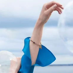 Pozłacana bransoletka z kamieni naturalnych z kolekcji Gelato