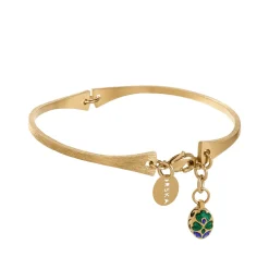 Pozłacana bransoletka z kolorową zawieszką z kolekcji Minakari