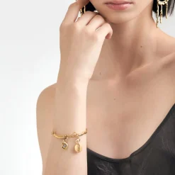 Pozłacana bransoletka z meteorytem z kolekcji Meteoros