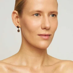 Pozłacane kolczyki z ametystem z kolekcji Gealto