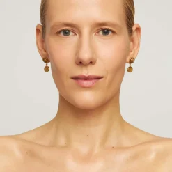 Pozłacane kolczyki z kwarcem rutylowym z kolekcji Gelato