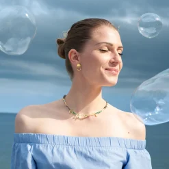 Pozłacany naszyjnik w stylu boho z kolekcji Gelato