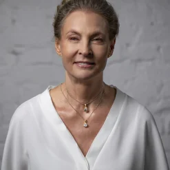 Pozłacany naszyjnik z nieoszlifowanym diamentem z kolekcji Verum