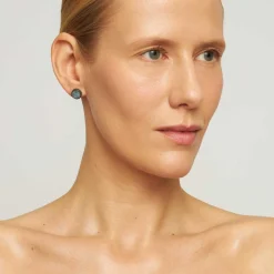 Srebrne kolczyki z akwamarynem z kolekcji Maroko